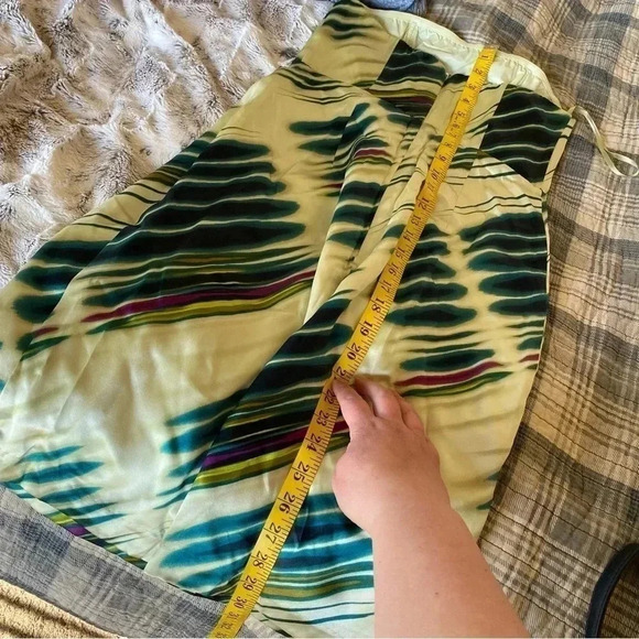 The Limited 100% Silk Y2K Strapless Dress Mini Prom Evening Formal Green - Picture 6 of 12